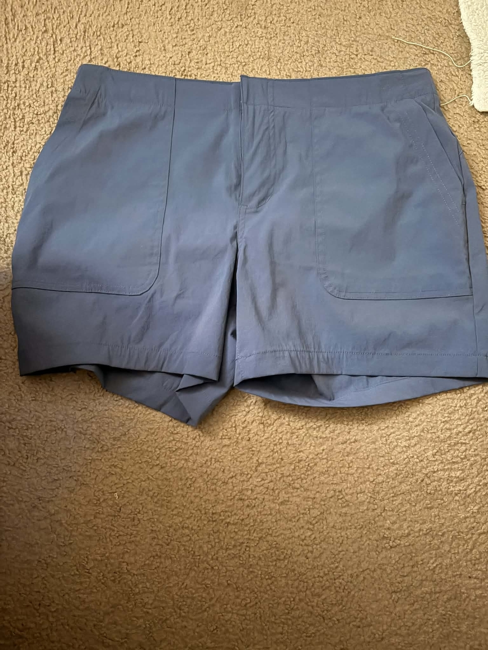 Eddie Bauer Women's Slate Blue Athletic Pull-On Shorts